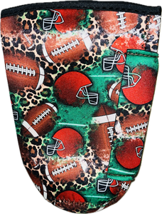 Football & Leopard Koozie