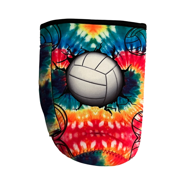 Tie Dye Volleyball Koozie