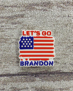 Let’s Go Brandon Flag Croc Charm